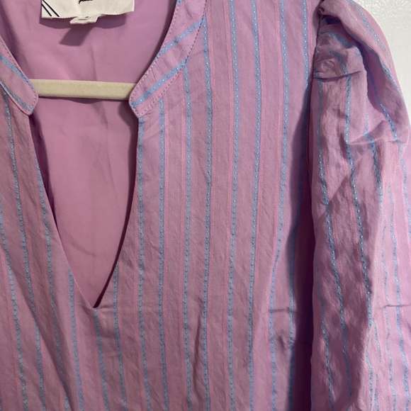 Tuckernuck Pomander Place Lavender Stripe Alora Maxi Dress Small - Picture 9 of 9